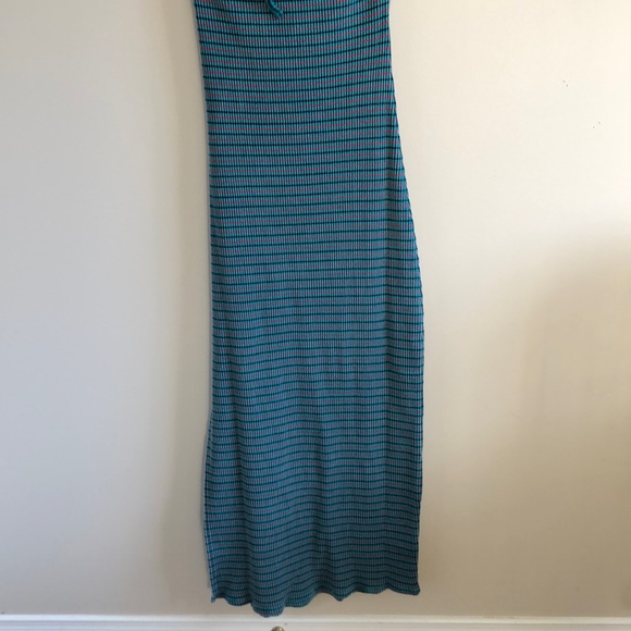 Free People Terra maxi dress ribbed halter teal - Picture 7 of 10